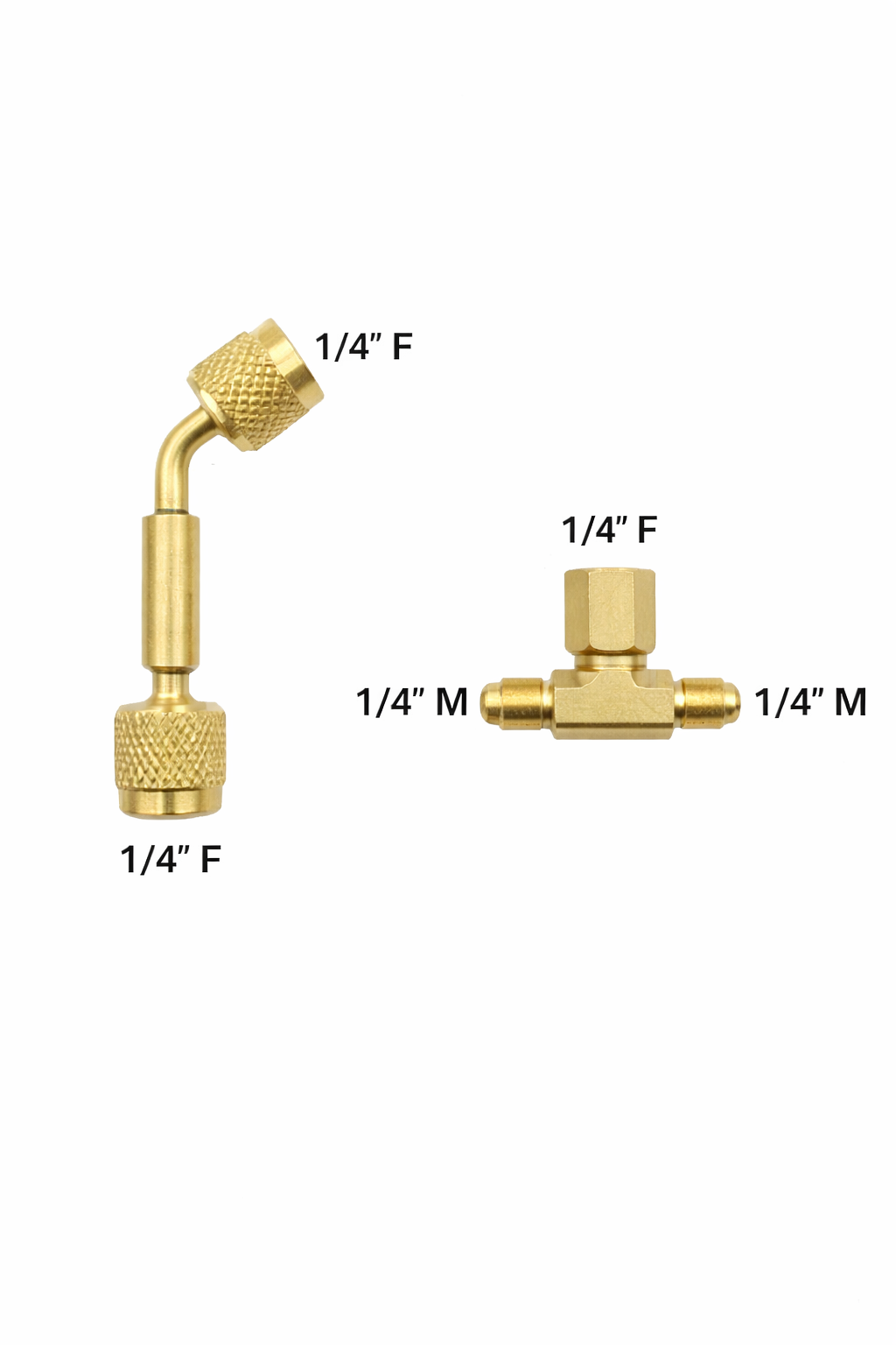 Zawory mosiężne na białym tle